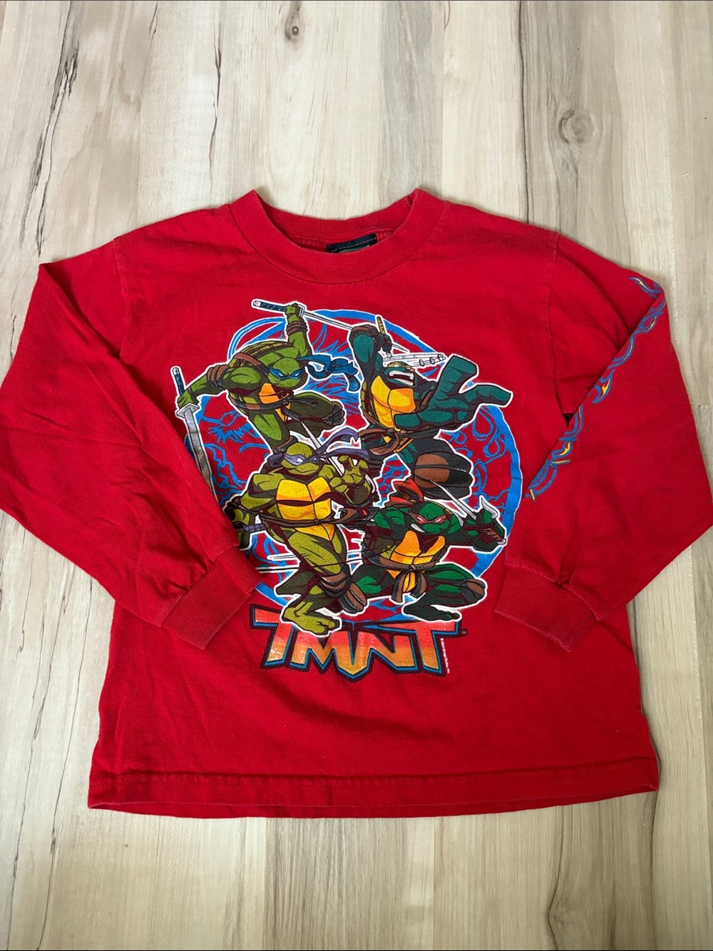 Vintage Y2K Teenage Mutant Ninja Turtles Red Long Sleeve T-Shirt